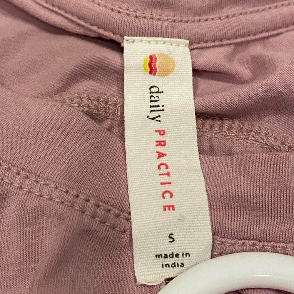 Anthropologie Daily Practice Womens Long Sleeve Seamed Tee Size S Lilac Purple - Picture 4 of 6